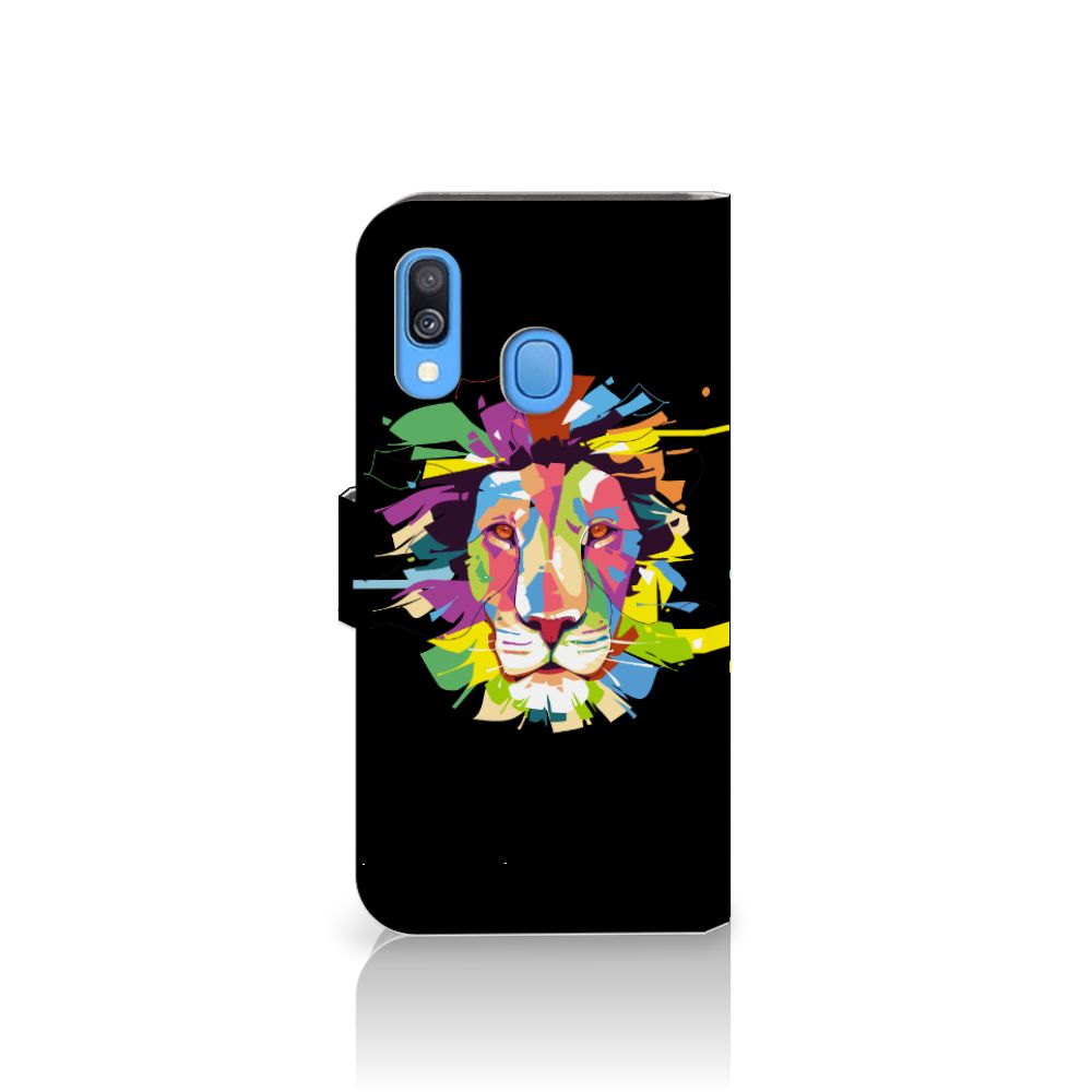 Samsung Galaxy A40 Leuk Hoesje Lion Color