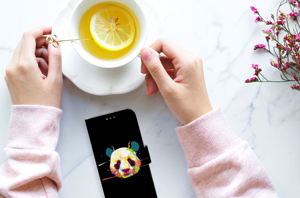 Samsung Galaxy A40 Leuk Hoesje Panda Color
