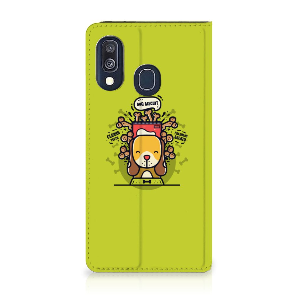 Samsung Galaxy A40 Magnet Case Doggy Biscuit