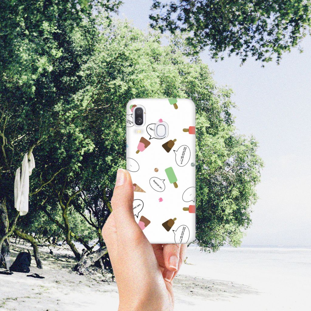 Samsung Galaxy A40 Siliconen Case IJsjes