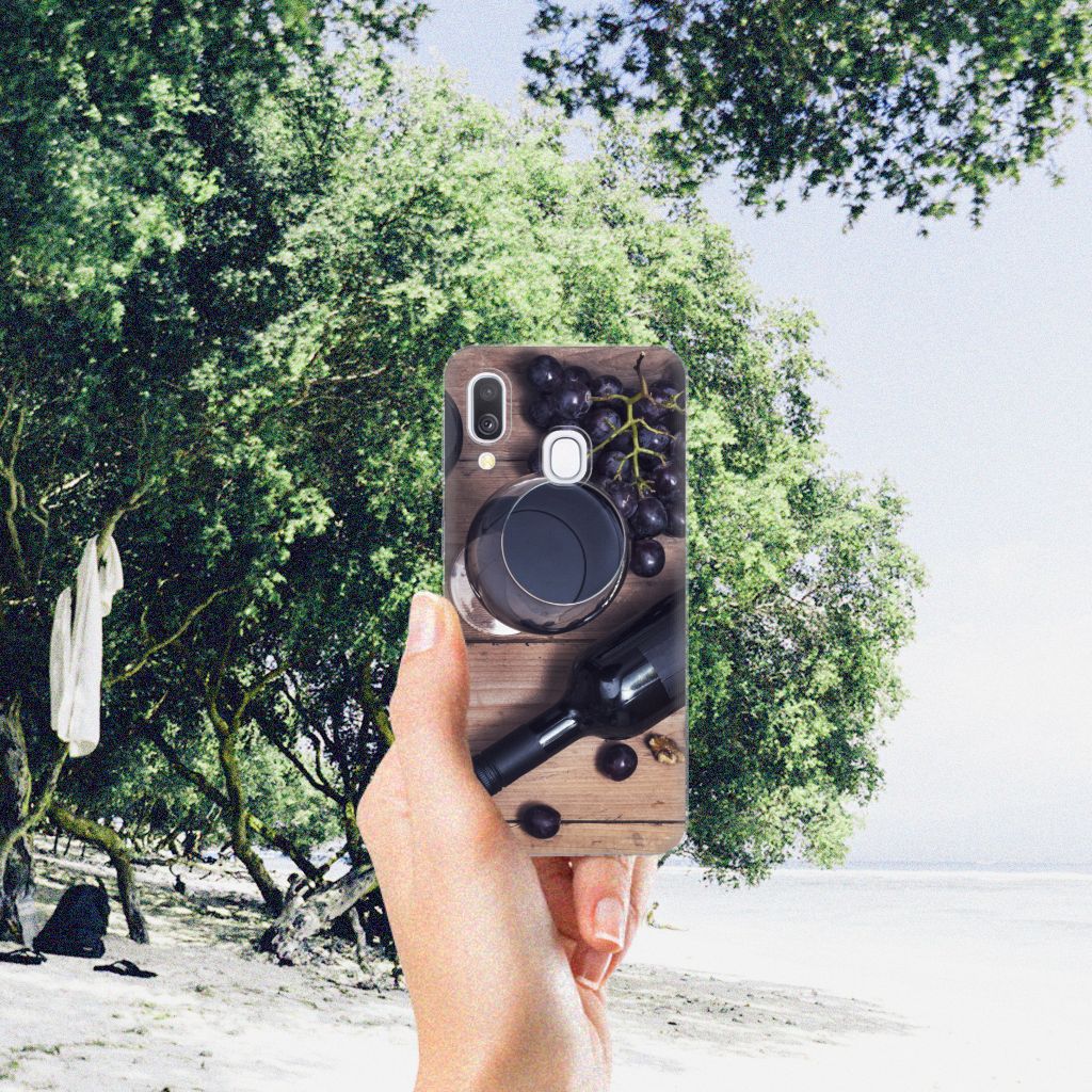 Samsung Galaxy A40 Siliconen Case Wijn