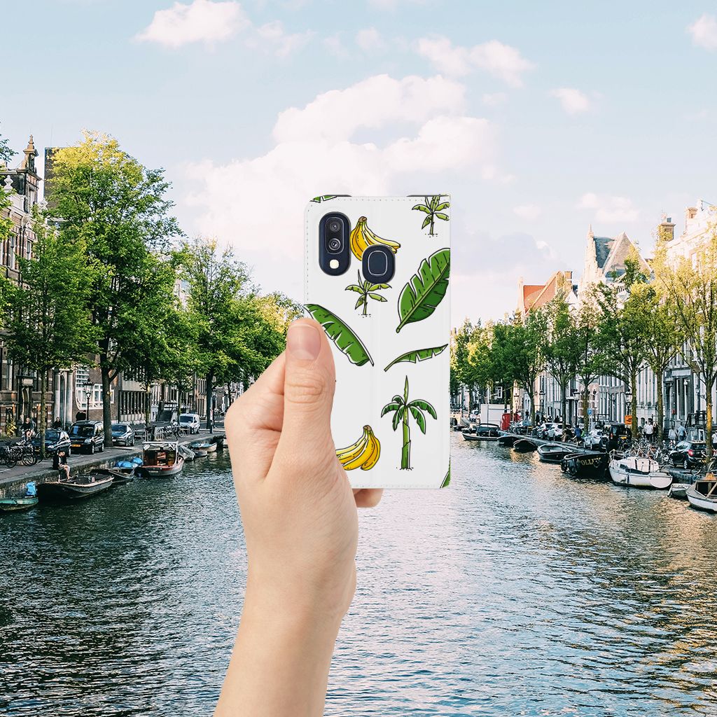 Samsung Galaxy A40 Smart Cover Banana Tree