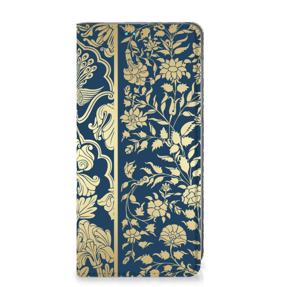 Samsung Galaxy A40 Smart Cover Beige Flowers