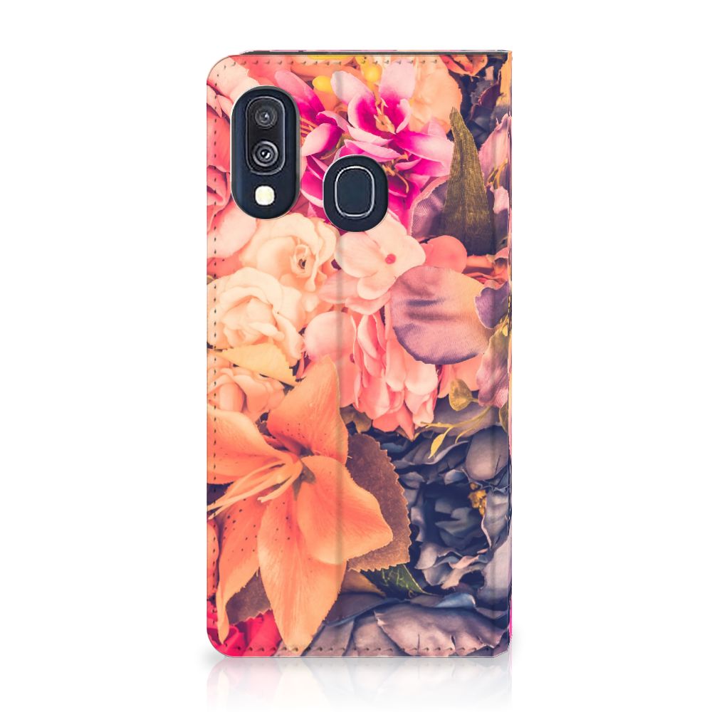Samsung Galaxy A40 Smart Cover Bosje Bloemen