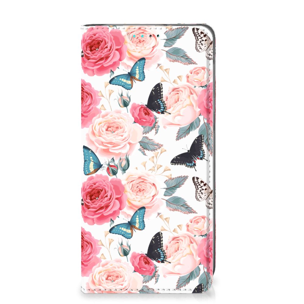 Samsung Galaxy A40 Smart Cover Butterfly Roses