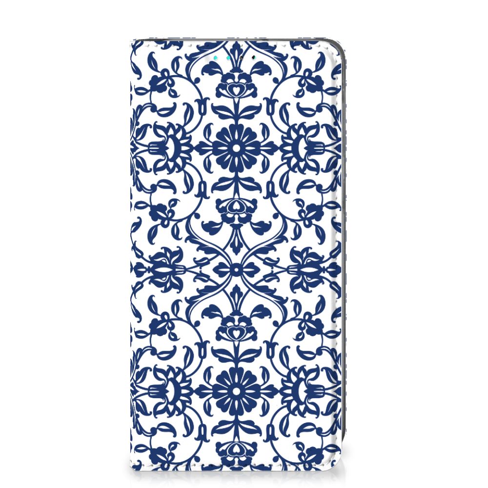 Samsung Galaxy A40 Smart Cover Flower Blue