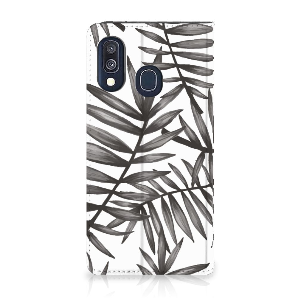 Samsung Galaxy A40 Smart Cover Leaves Grey