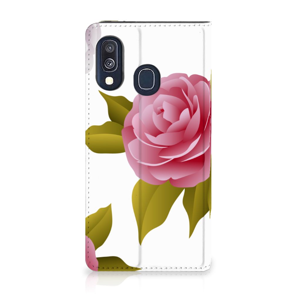 Samsung Galaxy A40 Smart Cover Roses