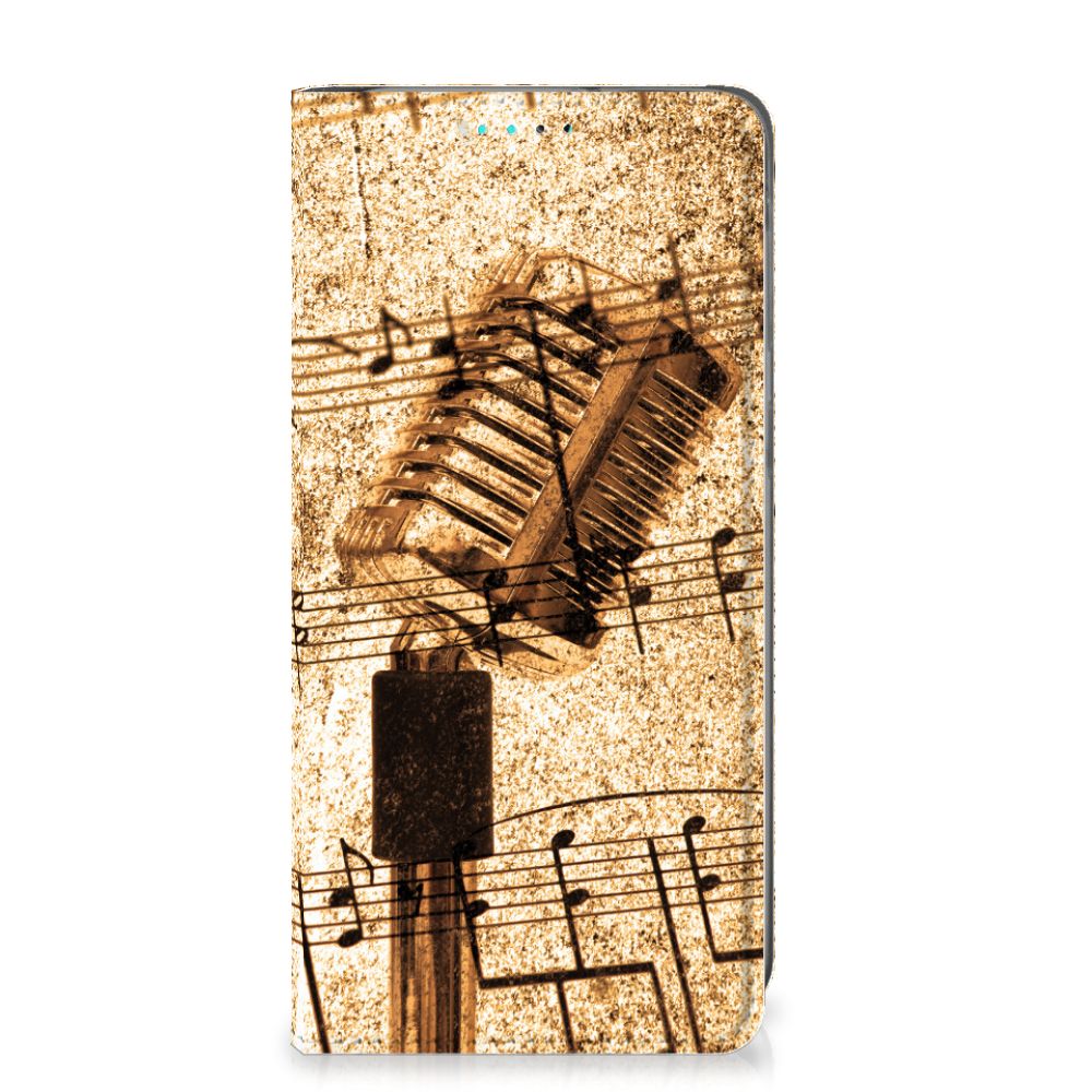 Samsung Galaxy A40 Stand Case Bladmuziek