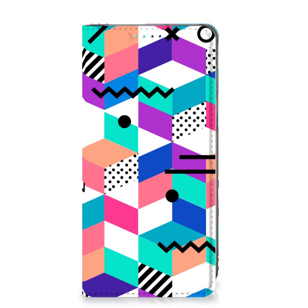 Samsung Galaxy A40 Stand Case Blokken Kleurrijk