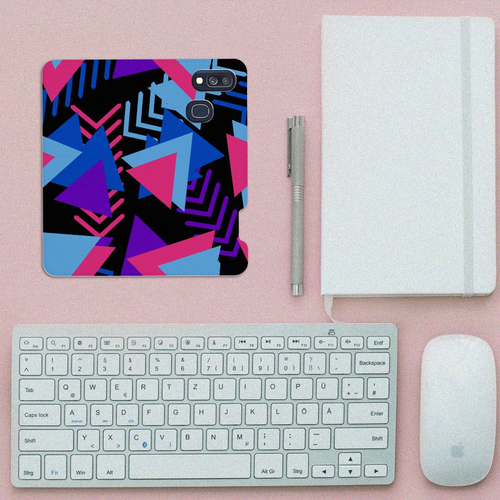 Samsung Galaxy A40 Stand Case Funky Triangle
