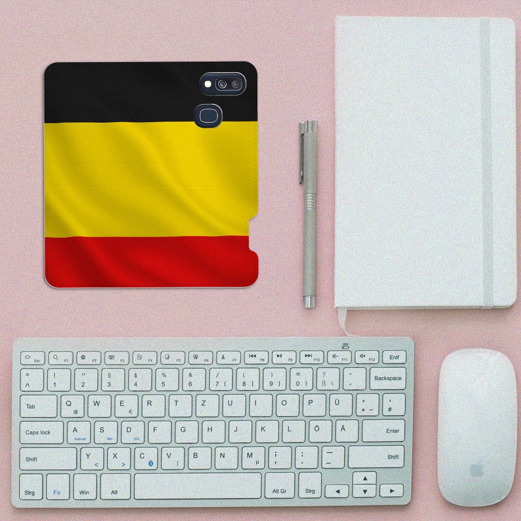 Samsung Galaxy A40 Standcase Belgische Vlag - B2C Telecom