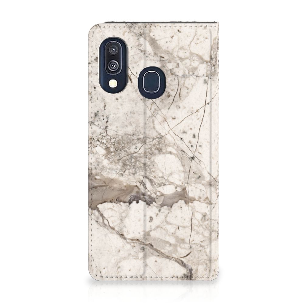 Samsung Galaxy A40 Standcase Marmer Beige
