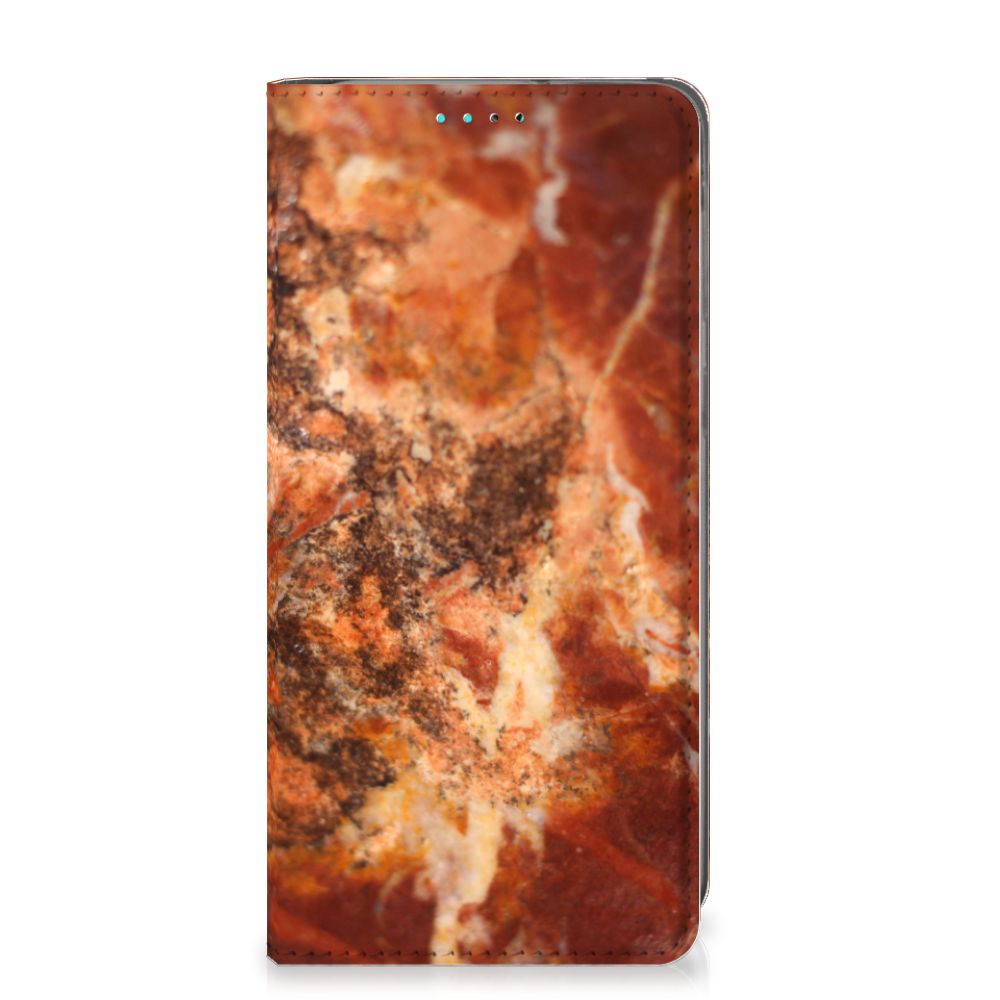 Samsung Galaxy A40 Standcase Marmer Bruin