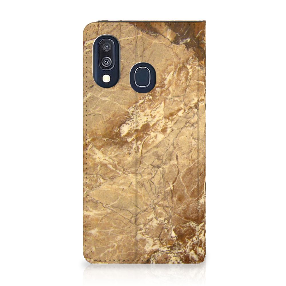 Samsung Galaxy A40 Standcase Marmer Creme