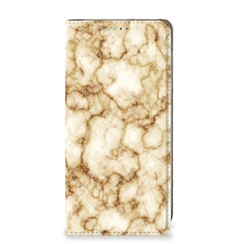 Samsung Galaxy A40 Standcase Marmer Goud