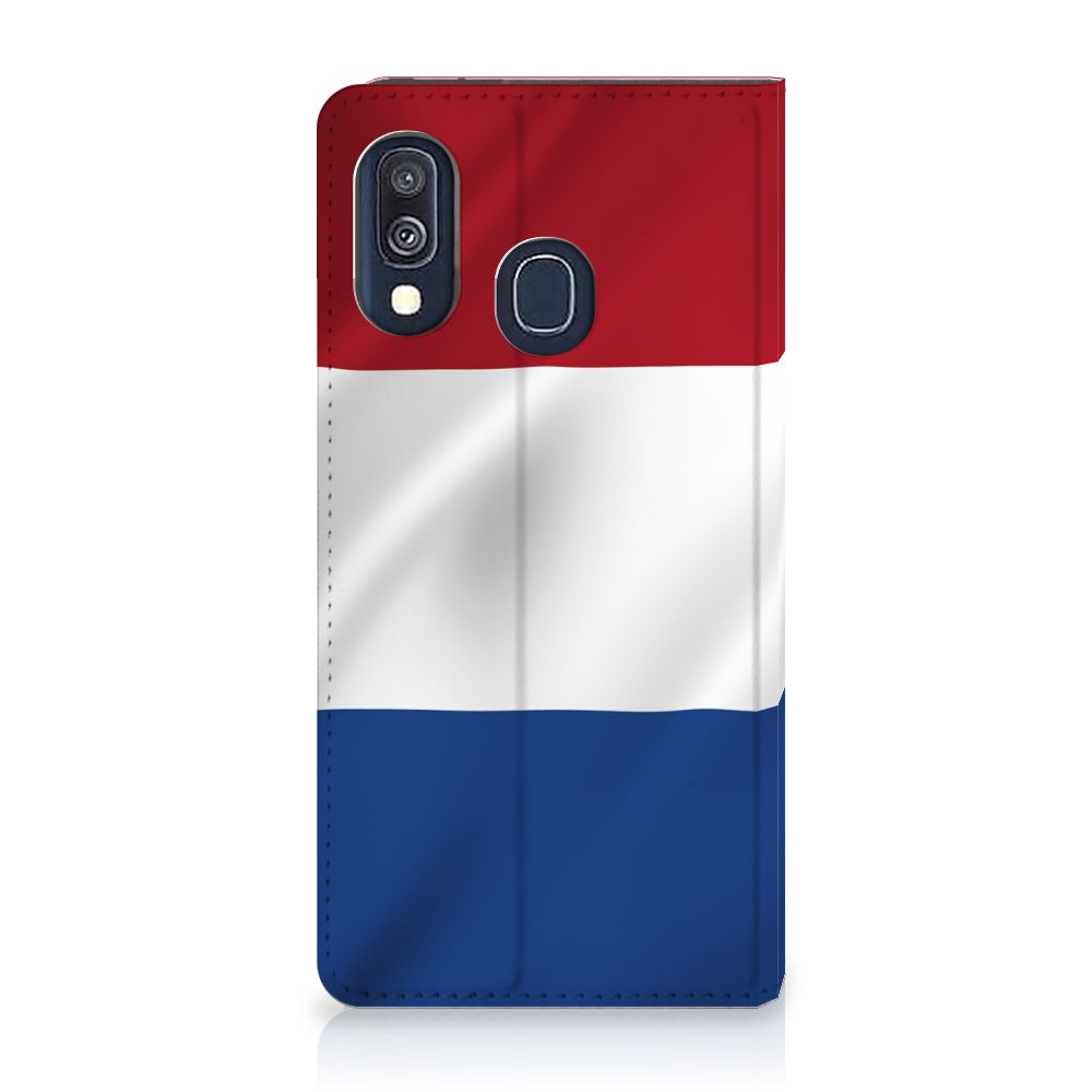 Samsung Galaxy A40 Standcase Nederlandse Vlag - B2C Telecom