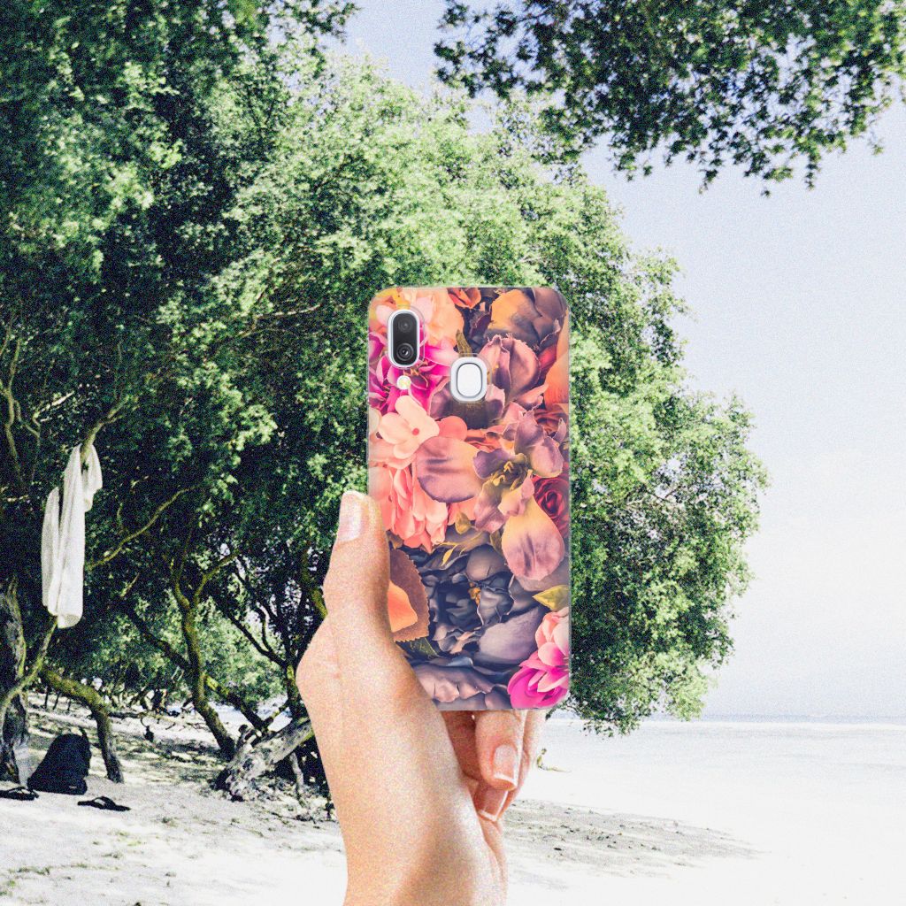 Samsung Galaxy A40 TPU Case Bosje Bloemen