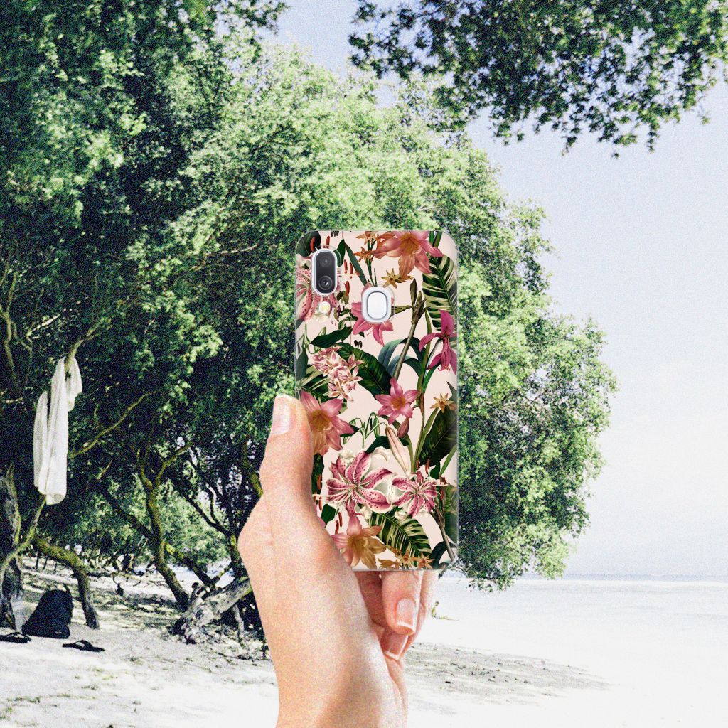 Samsung Galaxy A40 TPU Case Flowers