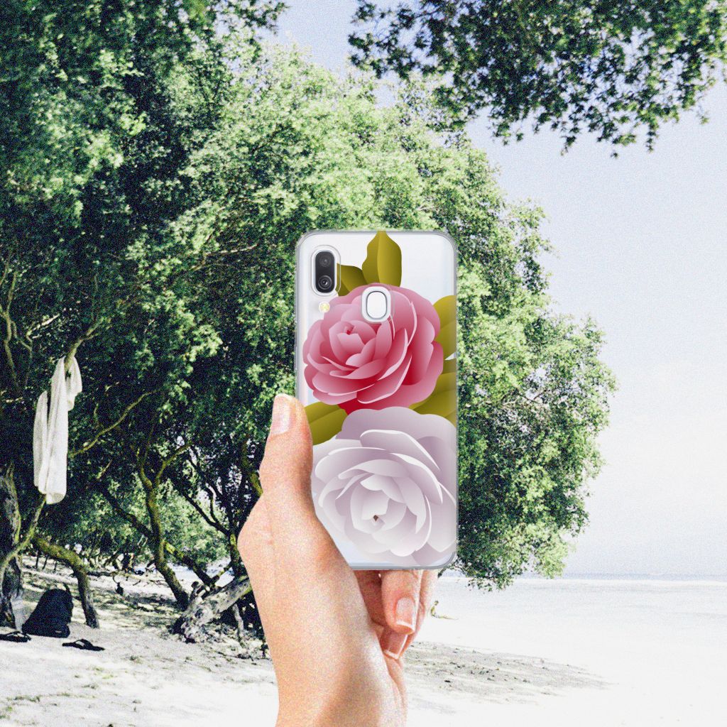 Samsung Galaxy A40 TPU Case Roses