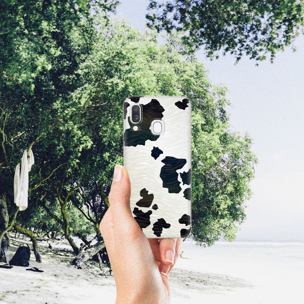 Samsung Galaxy A40 TPU Hoesje Koeienvlekken