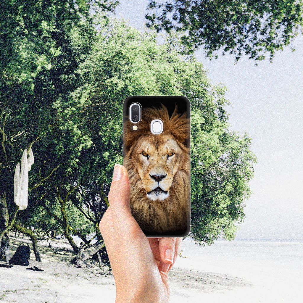 Samsung Galaxy A40 TPU Hoesje Leeuw