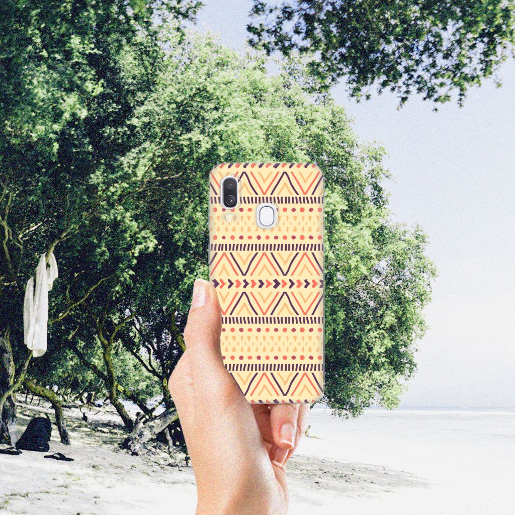 Samsung Galaxy A40 TPU bumper Aztec Yellow