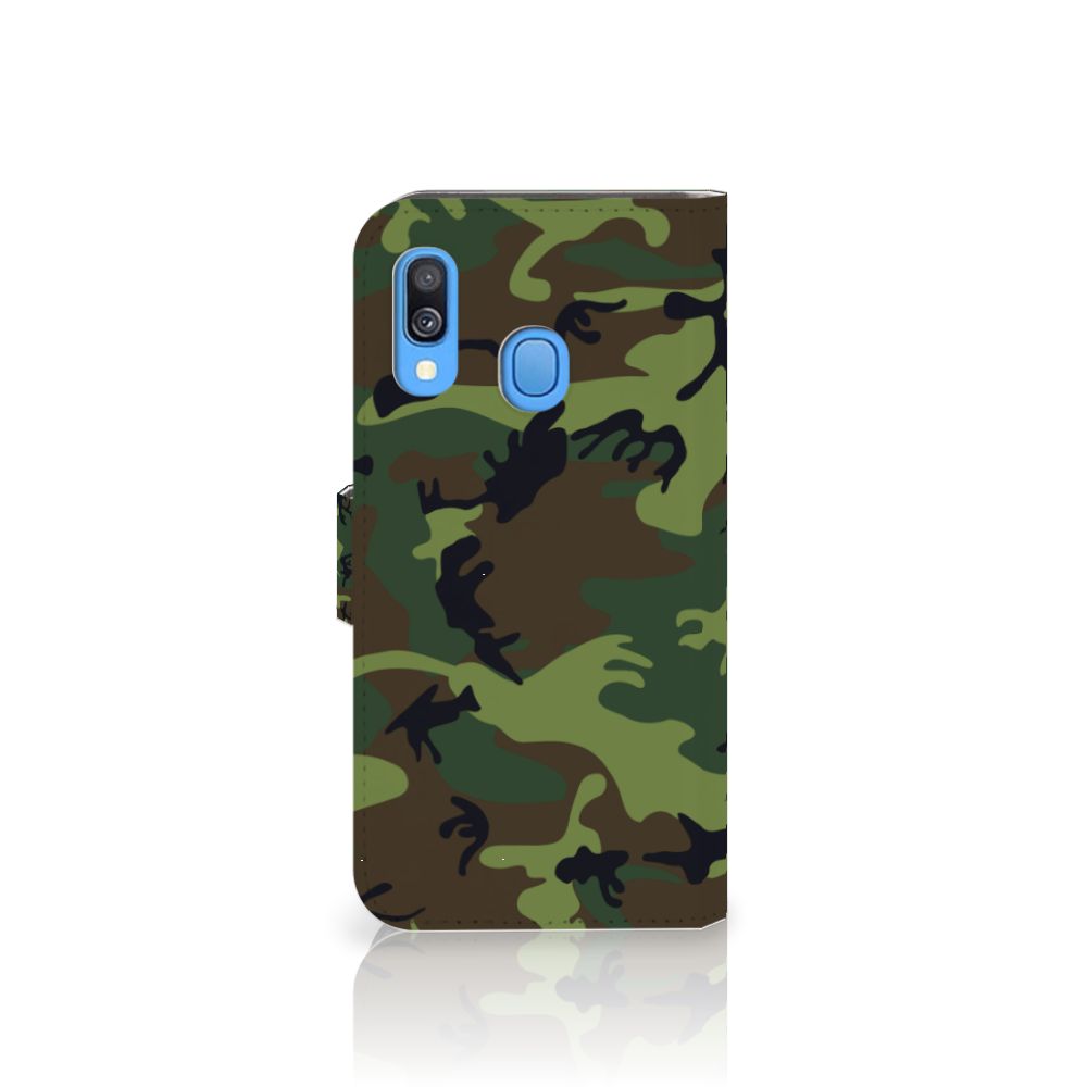 Samsung Galaxy A40 Telefoon Hoesje Army Dark