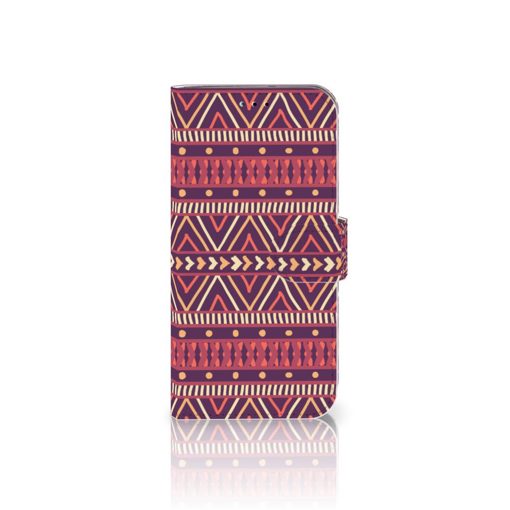 Samsung Galaxy A40 Telefoon Hoesje Aztec Paars