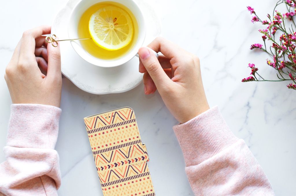 Samsung Galaxy A40 Telefoon Hoesje Aztec Yellow