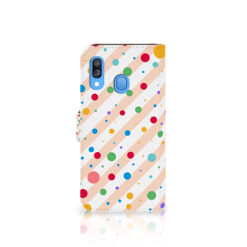 Samsung Galaxy A40 Telefoon Hoesje Dots