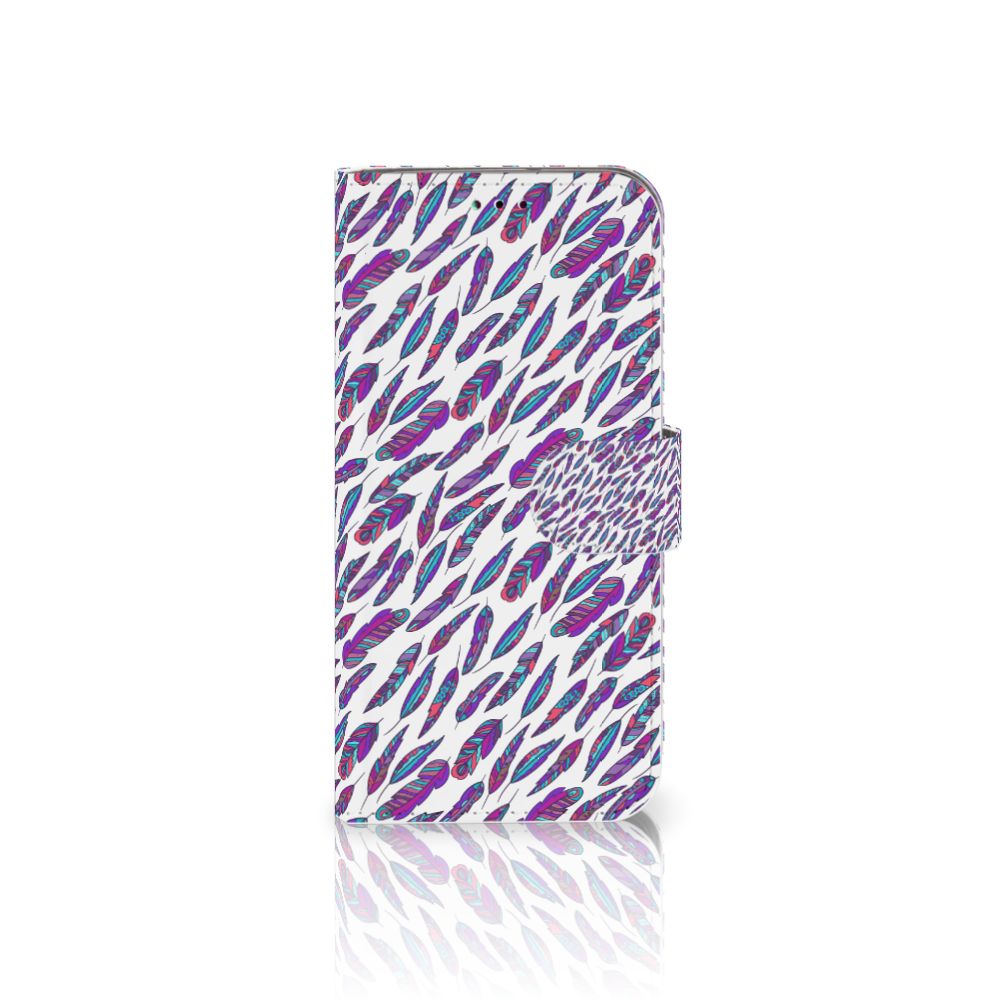 Samsung Galaxy A40 Telefoon Hoesje Feathers Color