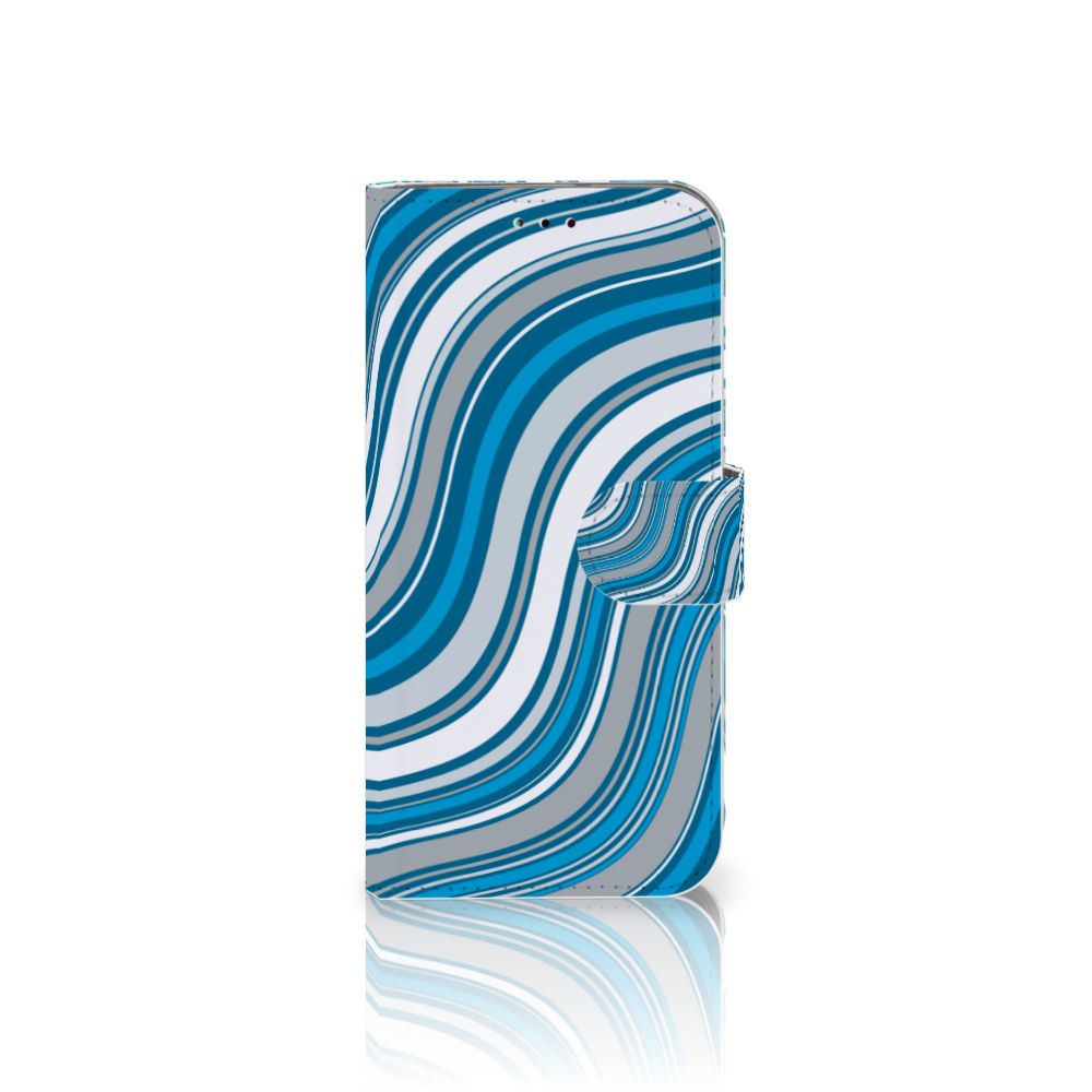 Samsung Galaxy A40 Telefoon Hoesje Waves Blue