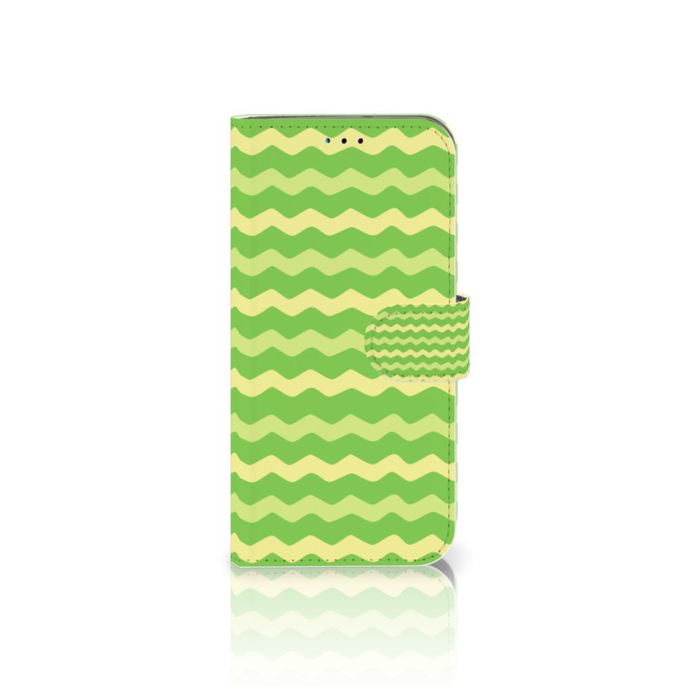 Samsung Galaxy A40 Telefoon Hoesje Waves Green
