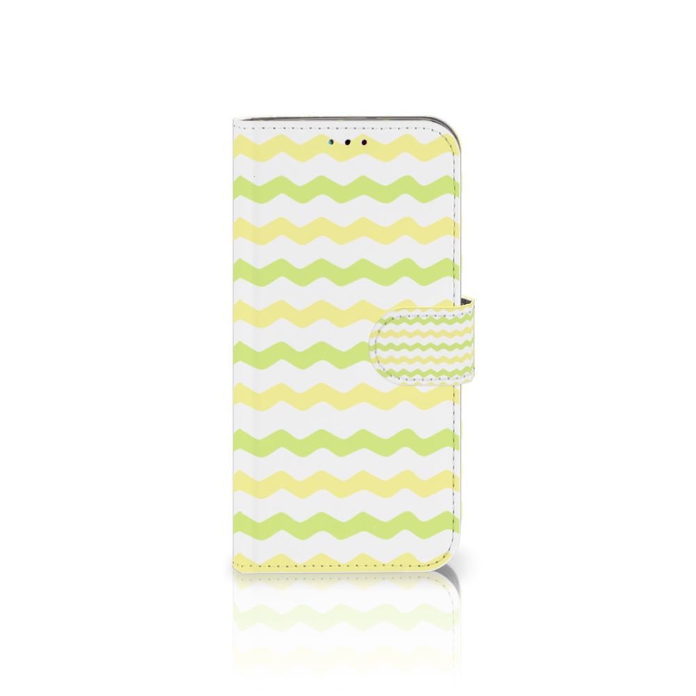 Samsung Galaxy A40 Telefoon Hoesje Waves Yellow