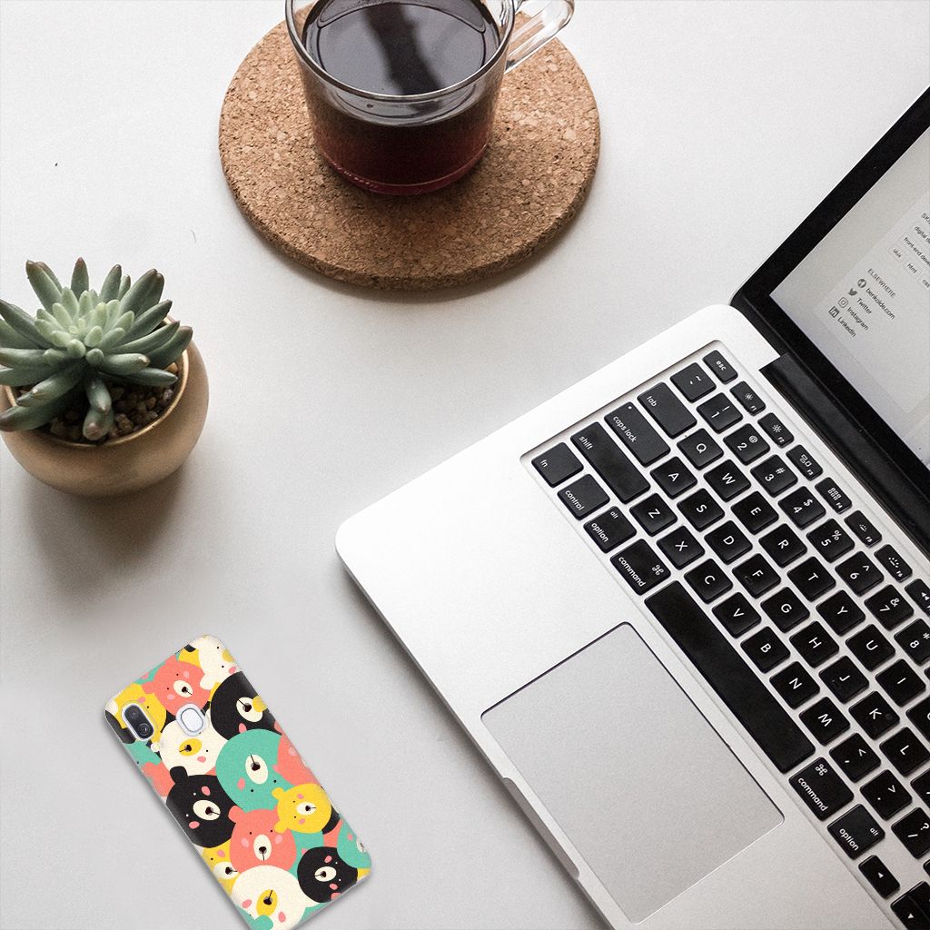 Samsung Galaxy A40 Telefoonhoesje met Naam Bears