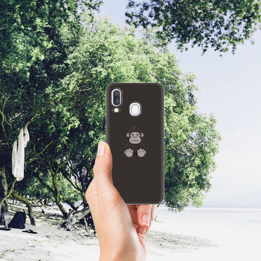 Samsung Galaxy A40 Telefoonhoesje met Naam Gorilla