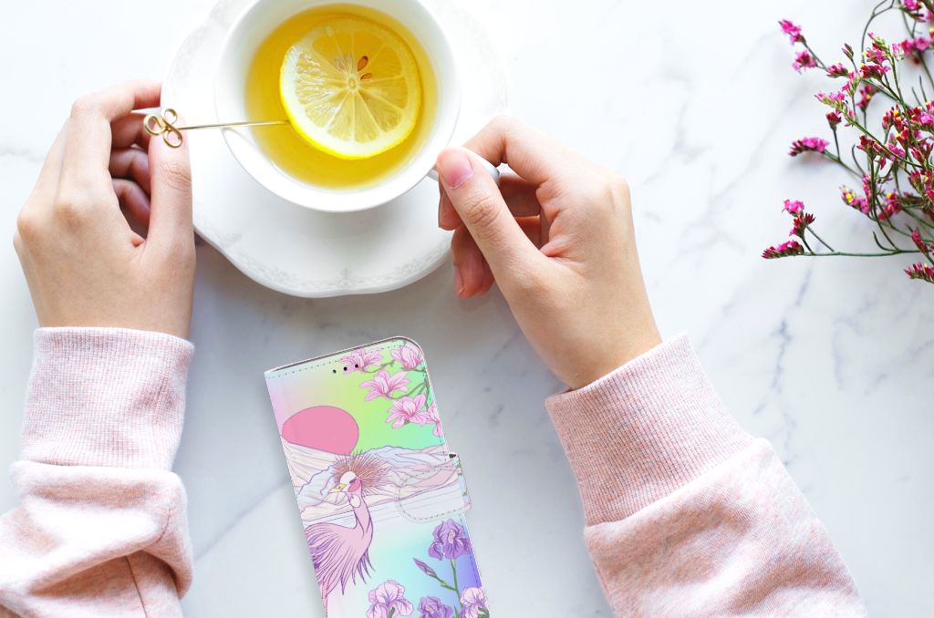 Samsung Galaxy A40 Telefoonhoesje met Pasjes Bird