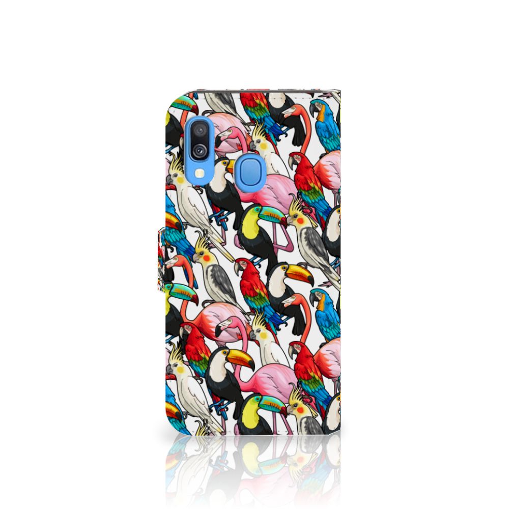 Samsung Galaxy A40 Telefoonhoesje met Pasjes Birds