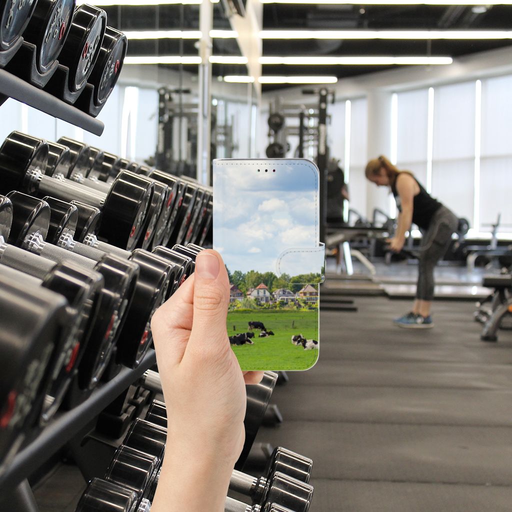 Samsung Galaxy A40 Telefoonhoesje met Pasjes Koeien