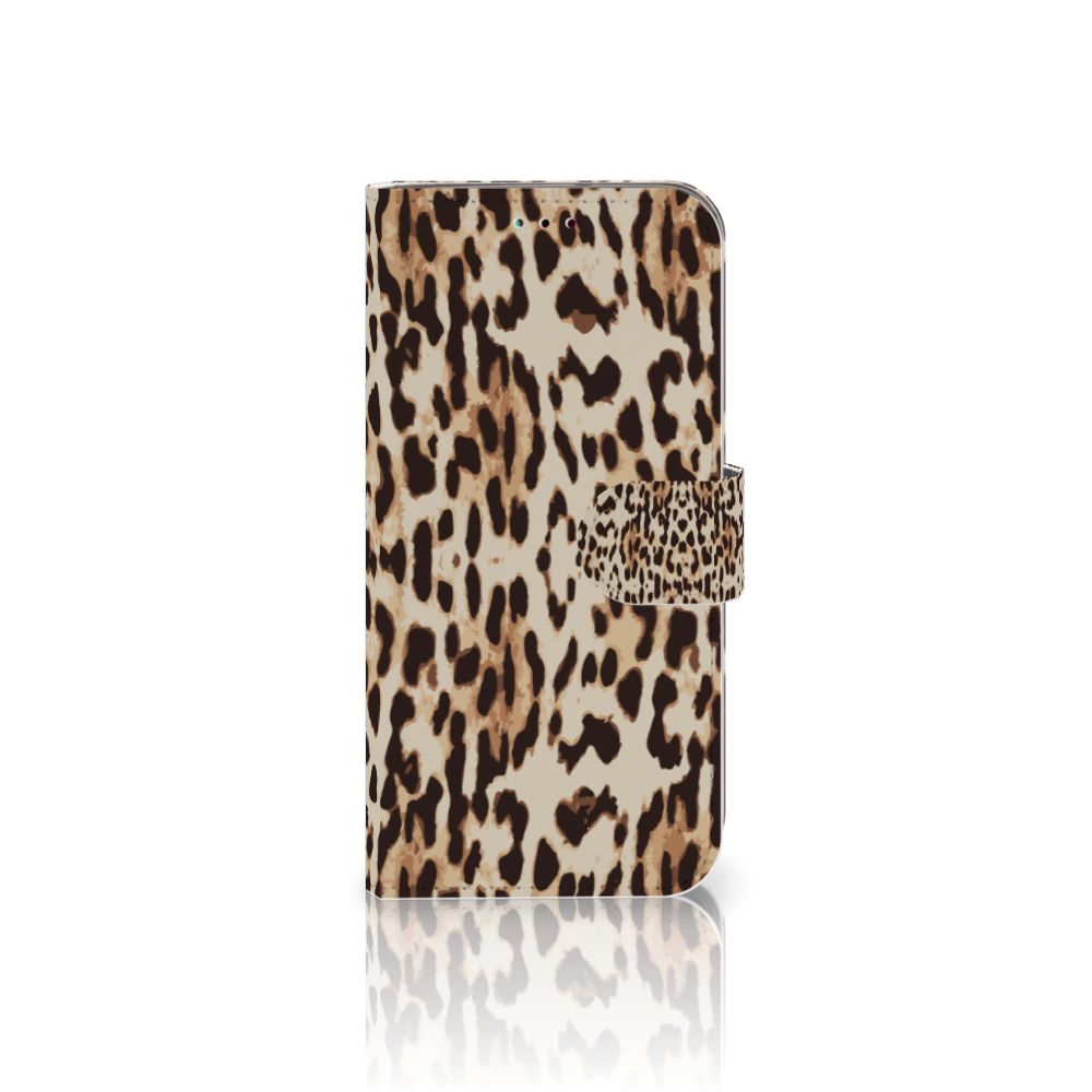 Samsung Galaxy A40 Telefoonhoesje met Pasjes Leopard