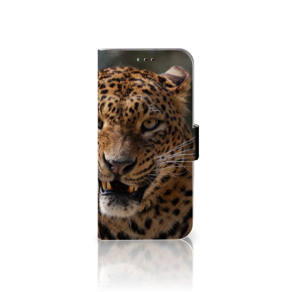 Samsung Galaxy A40 Telefoonhoesje met Pasjes Luipaard