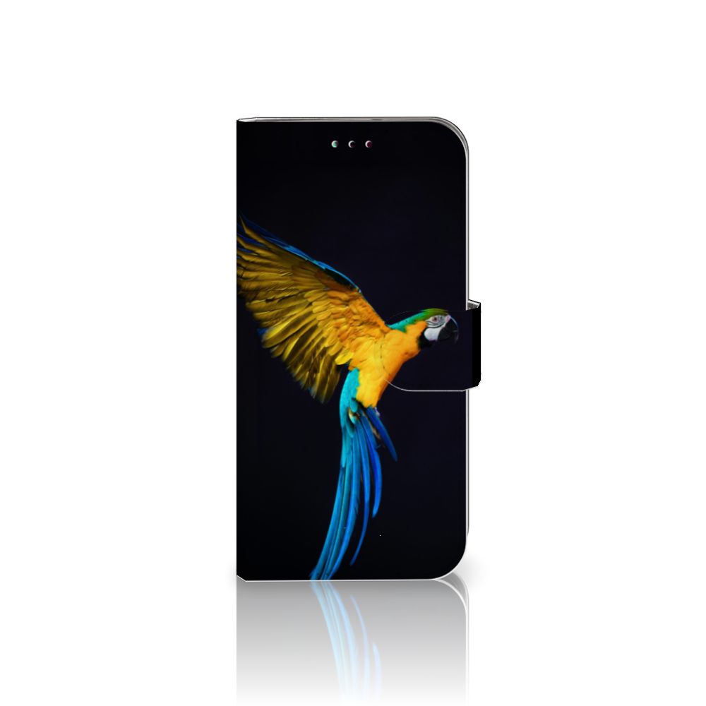 Samsung Galaxy A40 Telefoonhoesje met Pasjes Papegaai
