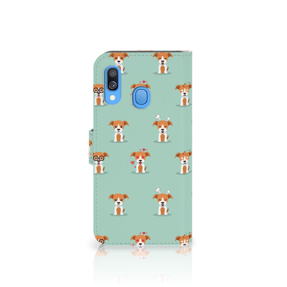 Samsung Galaxy A40 Telefoonhoesje met Pasjes Pups