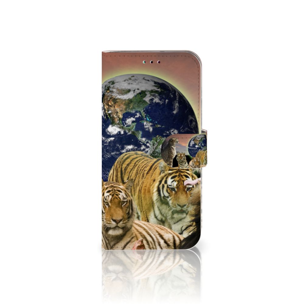 Samsung Galaxy A40 Telefoonhoesje met Pasjes Roofdieren