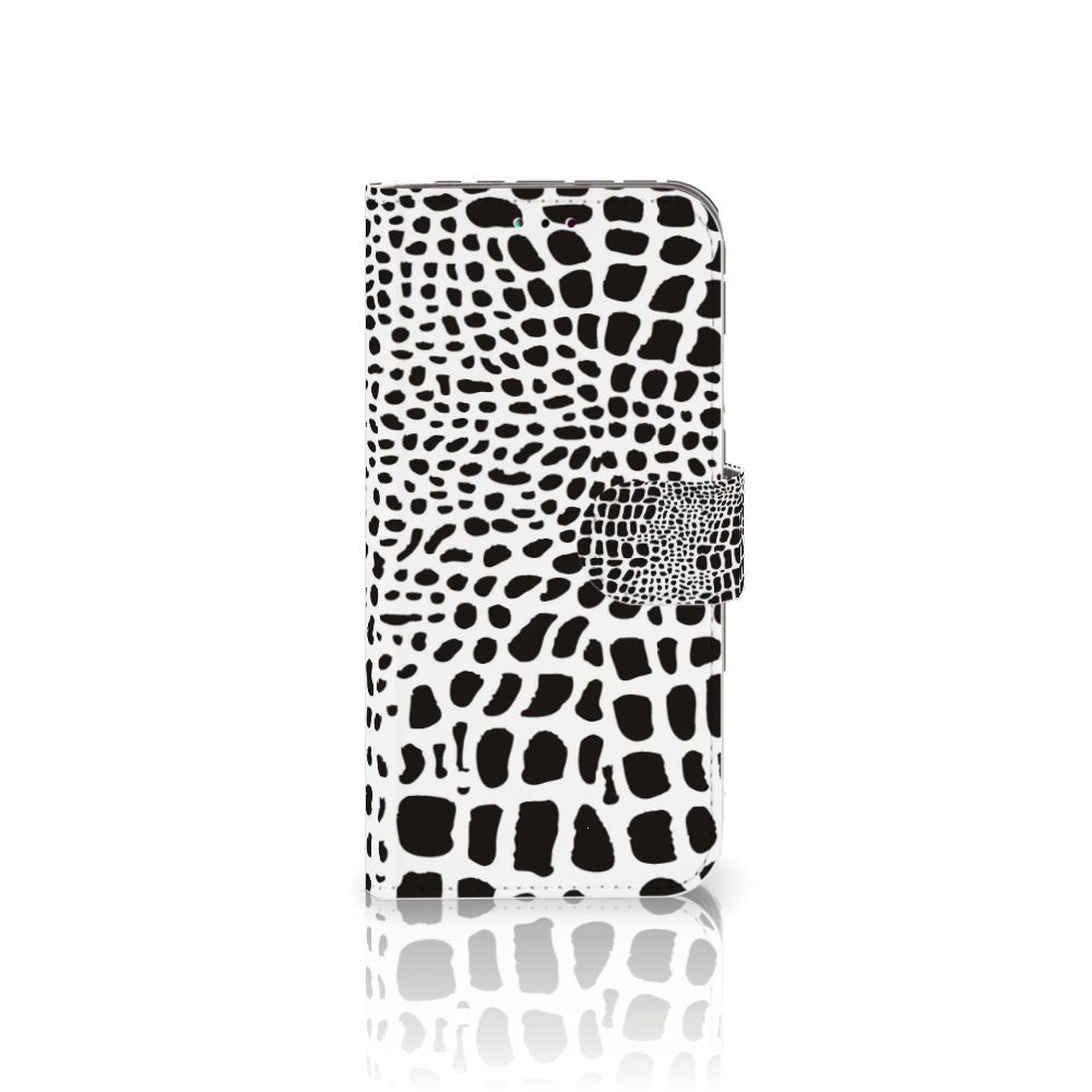 Samsung Galaxy A40 Telefoonhoesje met Pasjes Slangenprint
