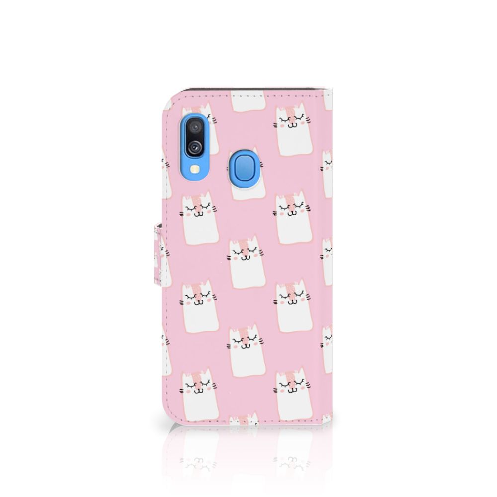 Samsung Galaxy A40 Telefoonhoesje met Pasjes Sleeping Cats