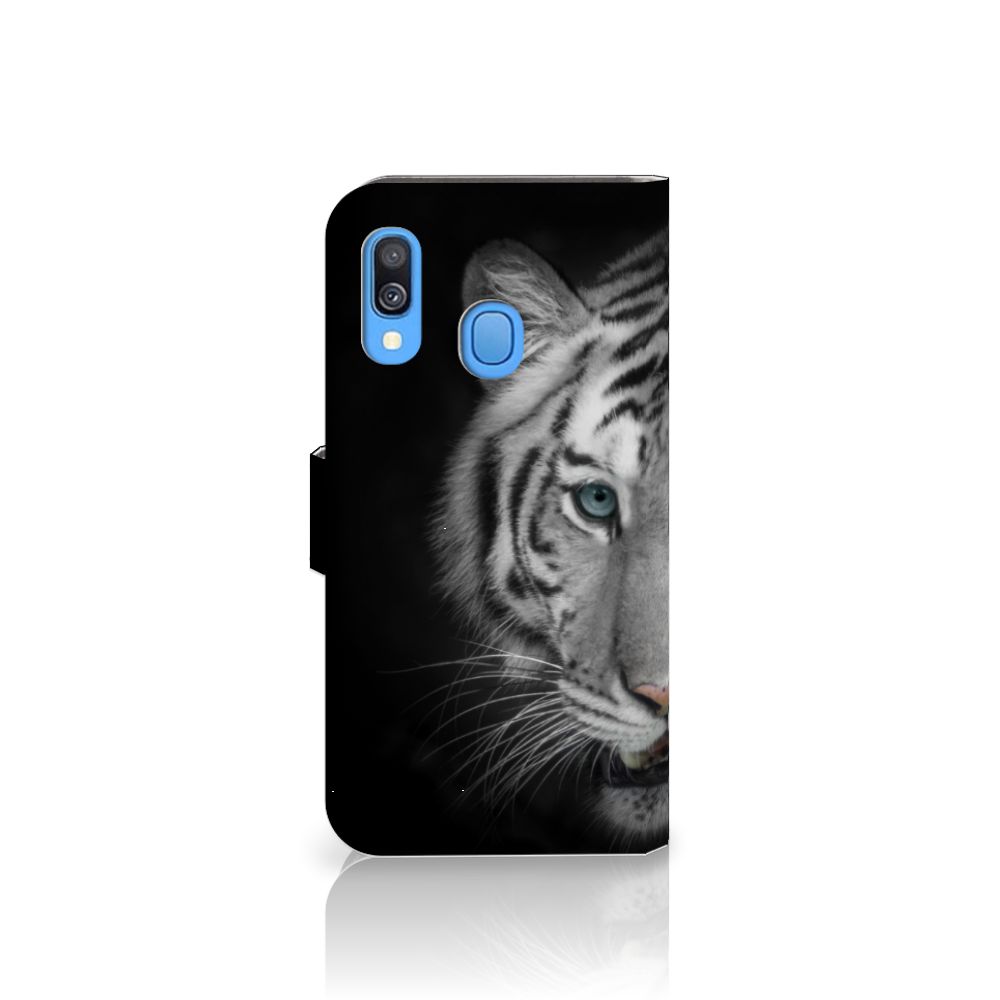Samsung Galaxy A40 Telefoonhoesje met Pasjes Tijger
