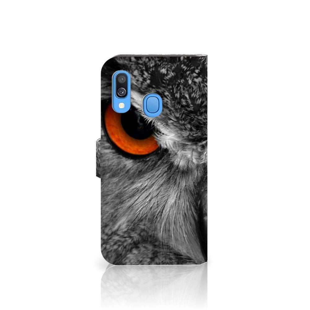 Samsung Galaxy A40 Telefoonhoesje met Pasjes Uil
