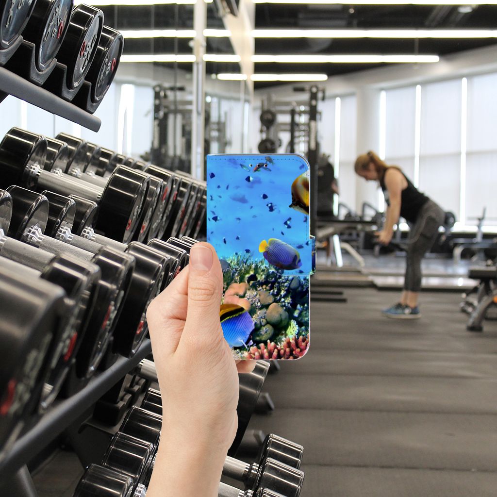 Samsung Galaxy A40 Telefoonhoesje met Pasjes Vissen